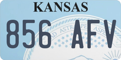 KS license plate 856AFV