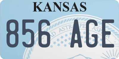 KS license plate 856AGE
