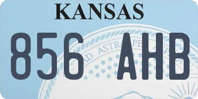 KS license plate 856AHB