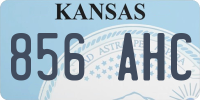 KS license plate 856AHC