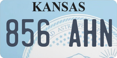 KS license plate 856AHN