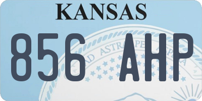 KS license plate 856AHP