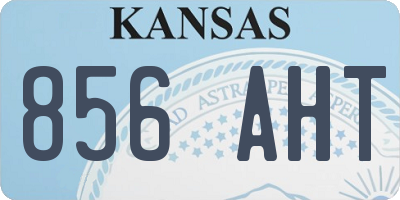 KS license plate 856AHT
