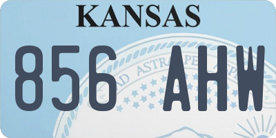 KS license plate 856AHW