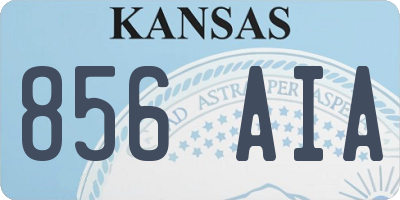 KS license plate 856AIA