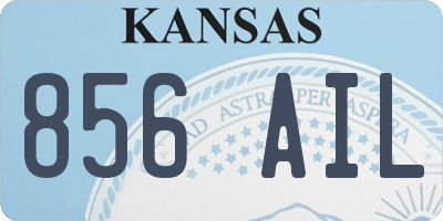 KS license plate 856AIL
