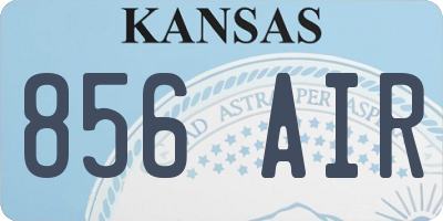 KS license plate 856AIR