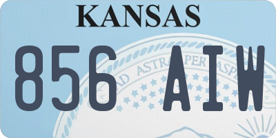 KS license plate 856AIW