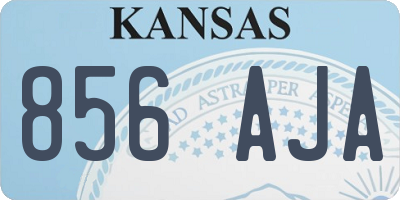 KS license plate 856AJA