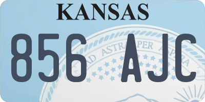 KS license plate 856AJC