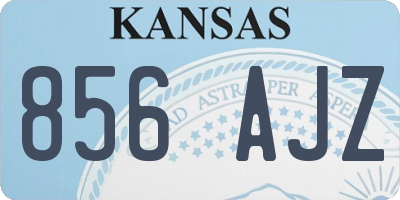 KS license plate 856AJZ