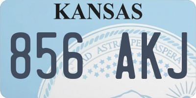KS license plate 856AKJ