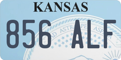 KS license plate 856ALF