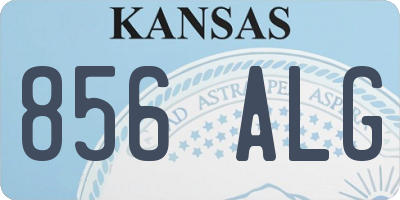 KS license plate 856ALG