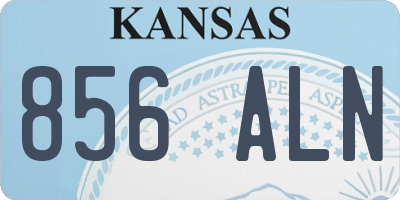 KS license plate 856ALN