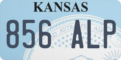 KS license plate 856ALP