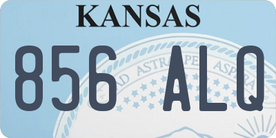 KS license plate 856ALQ