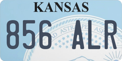 KS license plate 856ALR