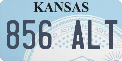 KS license plate 856ALT
