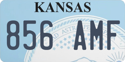 KS license plate 856AMF