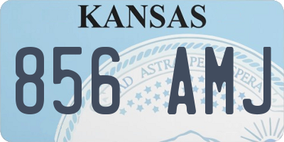 KS license plate 856AMJ