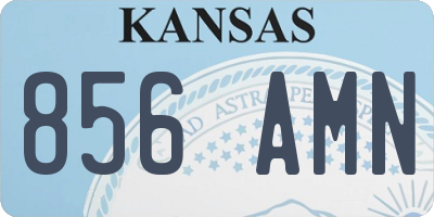 KS license plate 856AMN