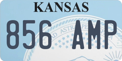 KS license plate 856AMP