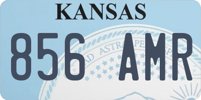 KS license plate 856AMR