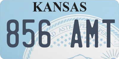 KS license plate 856AMT