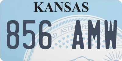 KS license plate 856AMW