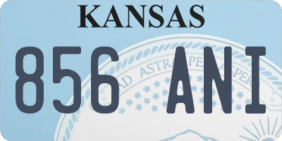 KS license plate 856ANI