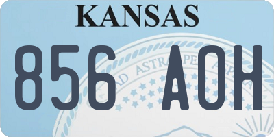 KS license plate 856AOH