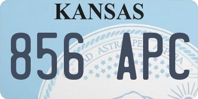 KS license plate 856APC