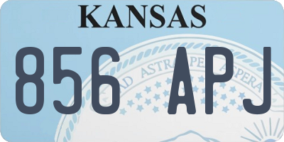KS license plate 856APJ