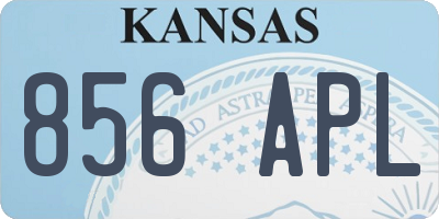 KS license plate 856APL