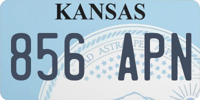 KS license plate 856APN