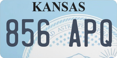 KS license plate 856APQ