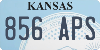 KS license plate 856APS