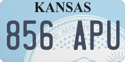 KS license plate 856APU