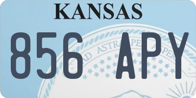 KS license plate 856APY