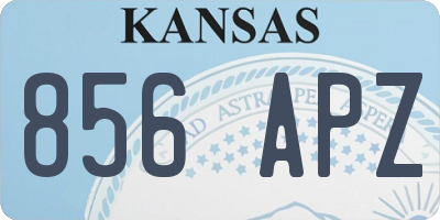 KS license plate 856APZ