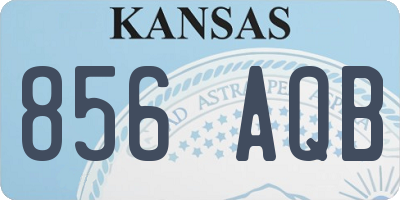 KS license plate 856AQB