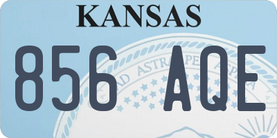KS license plate 856AQE