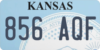KS license plate 856AQF