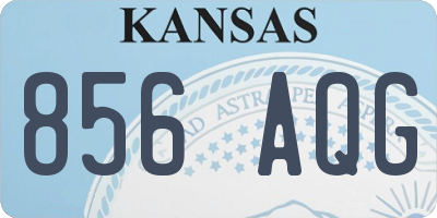 KS license plate 856AQG