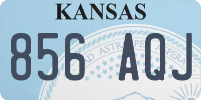 KS license plate 856AQJ