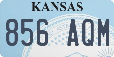 KS license plate 856AQM