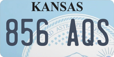 KS license plate 856AQS