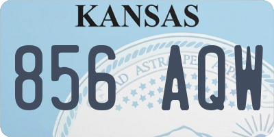 KS license plate 856AQW