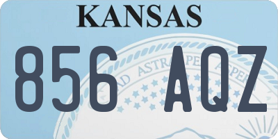 KS license plate 856AQZ